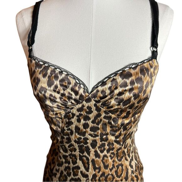 Dolce & Gabbana D&G Iconic Vintage Leopard Print Slip Dress Size XS (38 IT) - Picture 10 of 12
